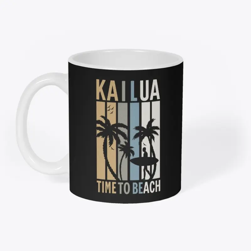 Kailua Oahu Hawaii Beach Tee Sunset Surf